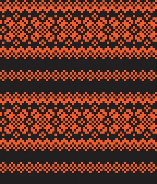 橙色圣诞彩色服装 针织衫和图形背景 — 图库矢量图片