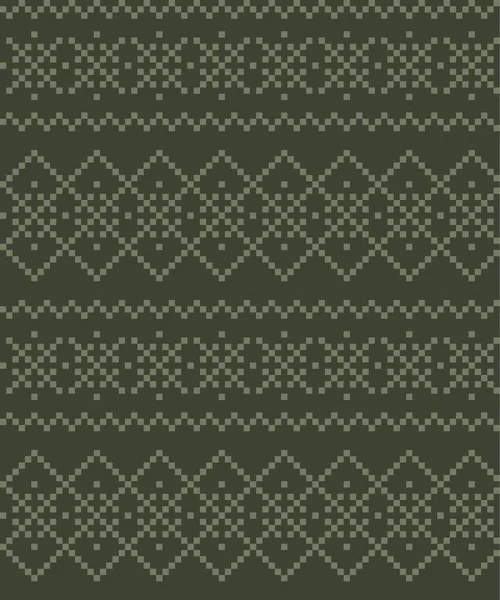 Зеленый Фон Острова Рождественской Ярмарки Текстиля Трикотажа Графики — стоковый вектор