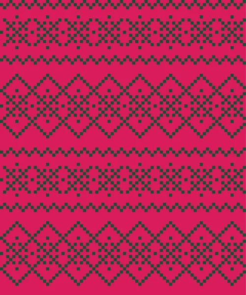 Paars Kerst Kermis Eiland Patroon Achtergrond Voor Mode Textiel Breigoed — Stockvector