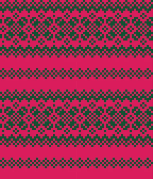Фиолетовый Фон Острова Рождественской Ярмарки Модного Текстиля Трикотажа Графики — стоковый вектор