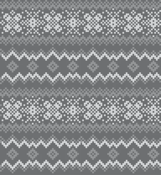 Fondo Patrón Isla Feria Navidad Gris Para Textiles Moda Prendas — Vector de stock