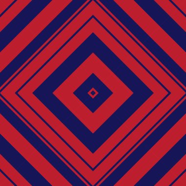 Moda tekstili ve grafikleri için uygun kırmızı ve mavi köşegen çizgili desensiz arkaplan