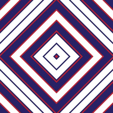 Moda tekstili ve grafikleri için uygun kırmızı ve mavi köşegen çizgili desensiz arkaplan