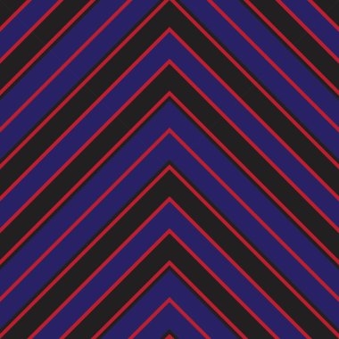 Moda tekstili ve grafikleri için uygun kırmızı ve mavi köşegen çizgili, dikişsiz arkaplan
