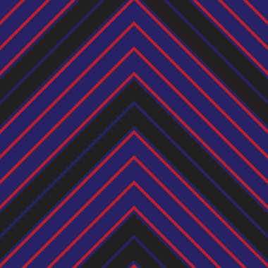 Moda tekstili ve grafikleri için uygun kırmızı ve mavi köşegen çizgili, dikişsiz arkaplan