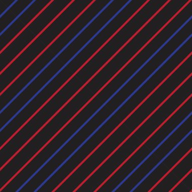 Moda tekstili ve grafikleri için uygun kırmızı ve mavi köşegen çizgili dikişsiz arkaplan