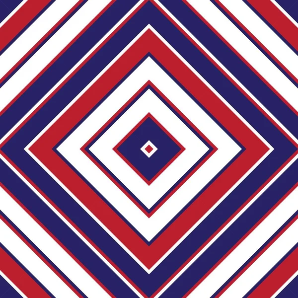 Rosso Blu Argyle Diagonale Righe Senza Cuciture Modello Sfondo Adatto — Vettoriale Stock