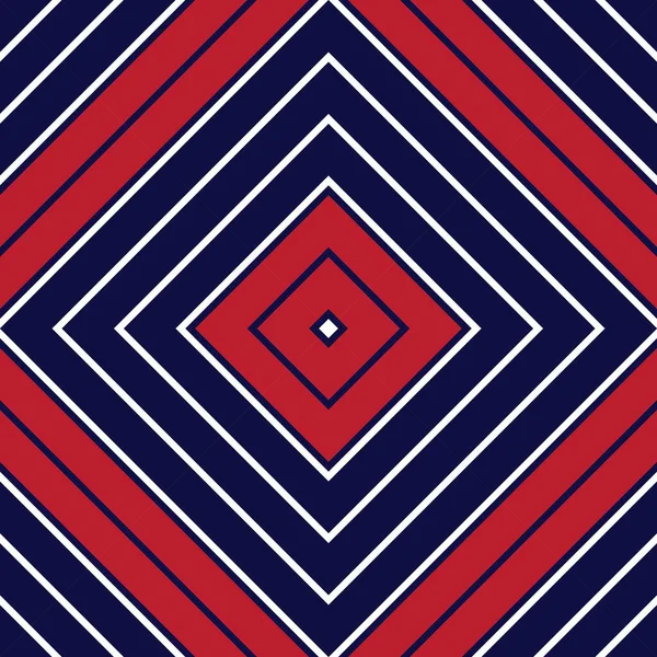 Rojo Azul Argyle Diagonal Rayas Sin Costuras Patrón Fondo Adecuado — Archivo Imágenes Vectoriales