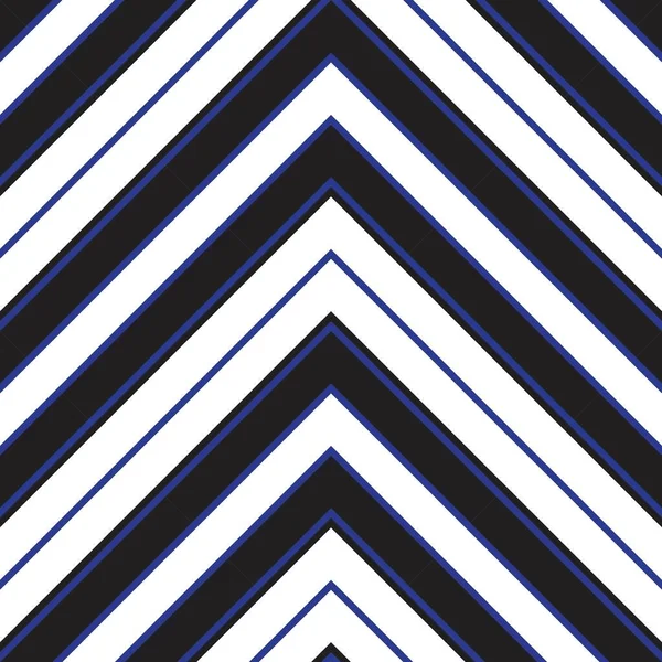 Blauwe Chevron Diagonaal Gestreepte Naadloze Patroon Achtergrond Geschikt Voor Mode — Stockvector