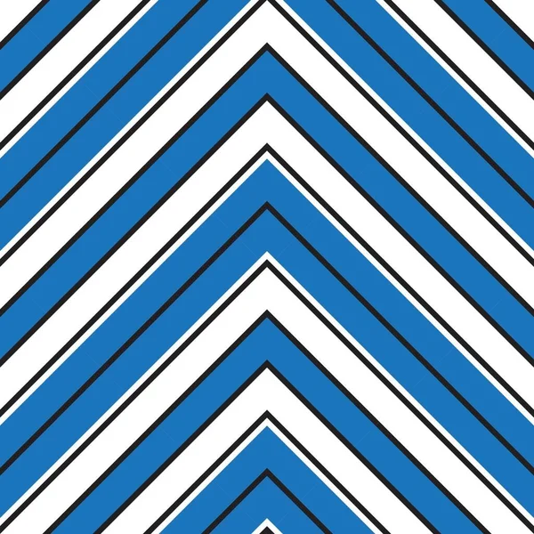 Blue Chevron Diagonal Striped Seamless Pattern Background Suitable Fashion Textiles — Stock Vector