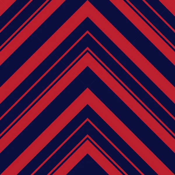 Rosso Blu Chevron Diagonale Righe Senza Cuciture Modello Sfondo Adatto — Vettoriale Stock