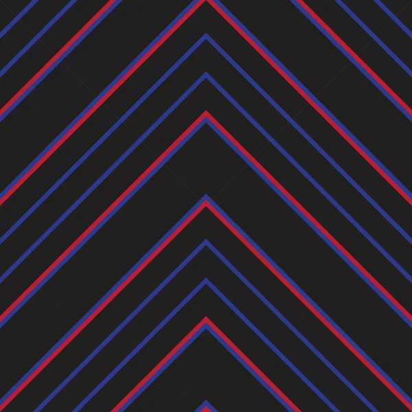 Fondo Sin Costuras Rayado Diagonal Chevron Rojo Azul Adecuado Para — Vector de stock