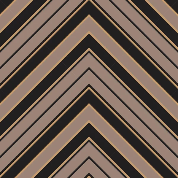 Brown Taupe Chevron Diagonal Striped Seamless Pattern Background Suitable Fashion — Stock Vector