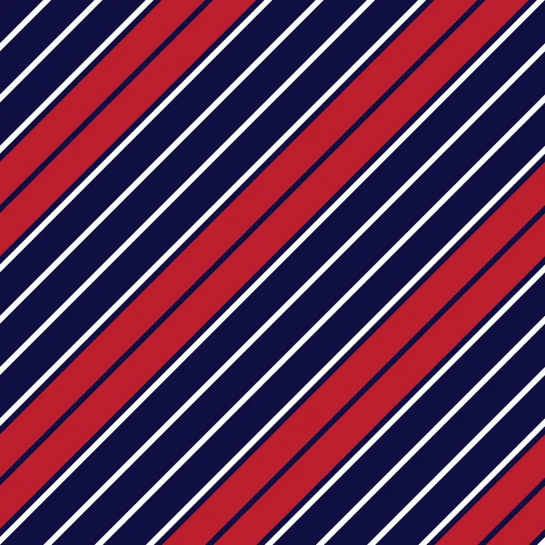 红色和蓝色对角线条纹无缝图案背景适合流行纺织品 — 图库矢量图片