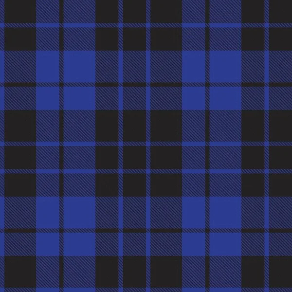 Blue Plaid Kariert Tartan Nahtloses Muster Für Modetextilien Und Grafiken — Stockvektor