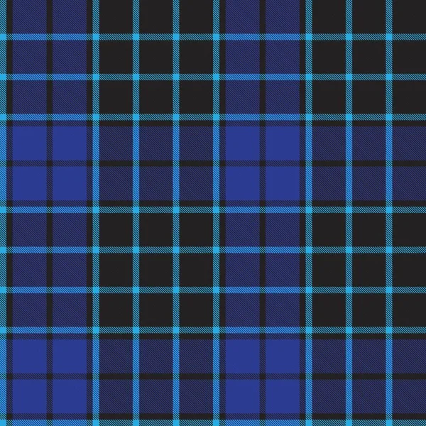 Blue Plaid Geruit Tartan Naadloos Patroon Geschikt Voor Mode Textiel — Stockvector