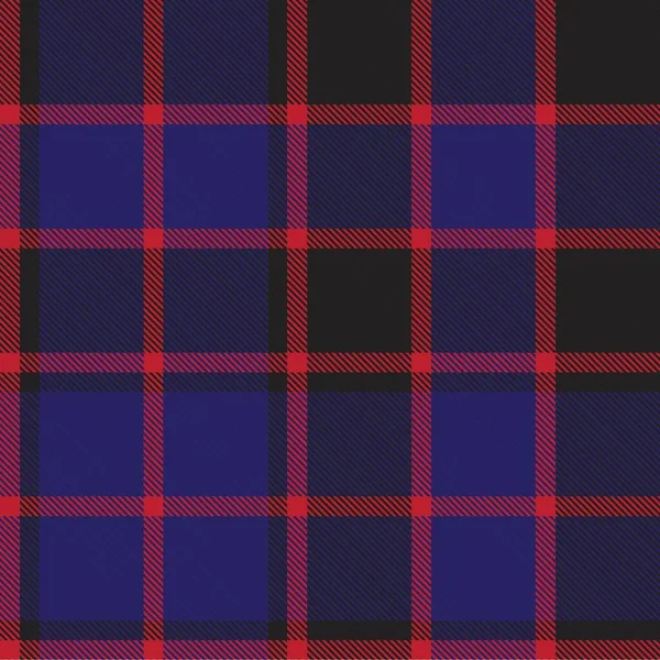 Plaid Rosso Blu Navy Quadretti Modello Tartan Senza Cuciture Adatto — Vettoriale Stock