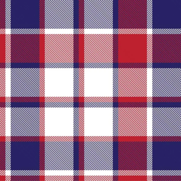 Plaid Rouge Marine Carreaux Motif Tartan Sans Couture Adapté Aux — Image vectorielle