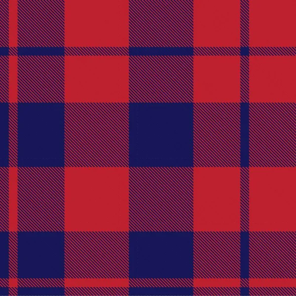 Plaid Rouge Marine Carreaux Motif Tartan Sans Couture Adapté Aux — Image vectorielle