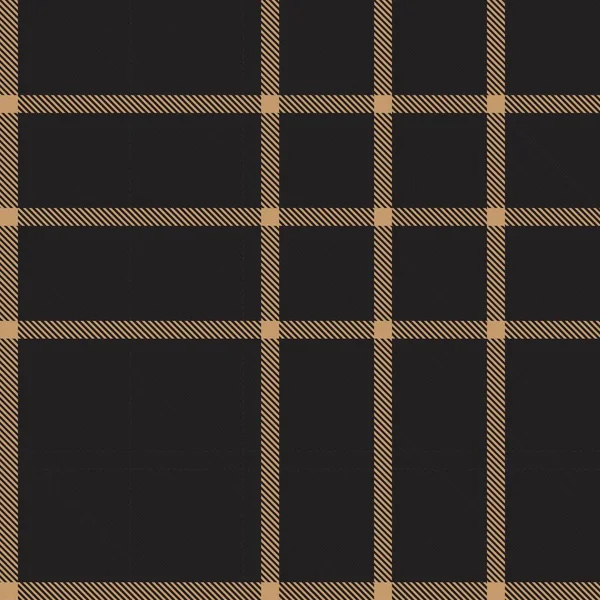 Taupe Marrón Plaid Patrón Sin Costuras Tartán Adecuado Para Textiles — Vector de stock