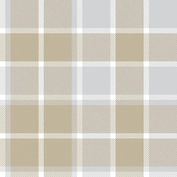 Hnědá Taupe Plaid Tartan Bezešvý Vzor Vhodný Pro Módní Textil — Stockový vektor