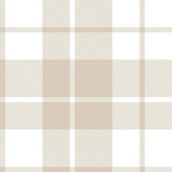 Brown Taupe Plaid Tartan Zökkenőmentes Minta Alkalmas Divat Textíliák Grafikák — Stock Vector