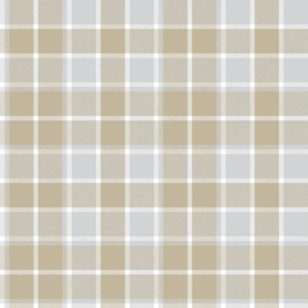 Hnědá Taupe Plaid Tartan Bezešvý Vzor Vhodný Pro Módní Textil — Stockový vektor