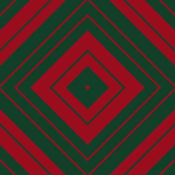 Navidad Argyle Diagonal Rayas Sin Costuras Patrón Fondo Adecuado Para — Vector de stock