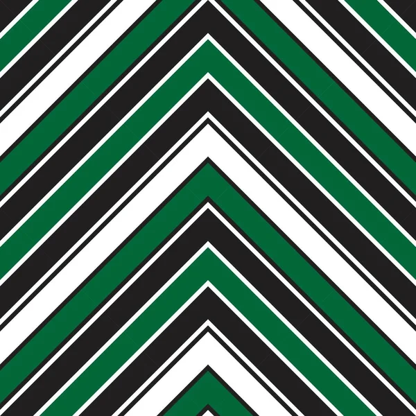 Fondo Patrón Sin Costura Rayas Diagonales Chevron Verde Adecuado Para — Vector de stock