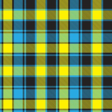 Sarı ekose, kareli, tartan desenli moda tekstil ve grafikleri için uygun.