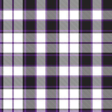 Mor ekose, kareli, tartan desenli moda tekstil ve grafikleri için uygun.