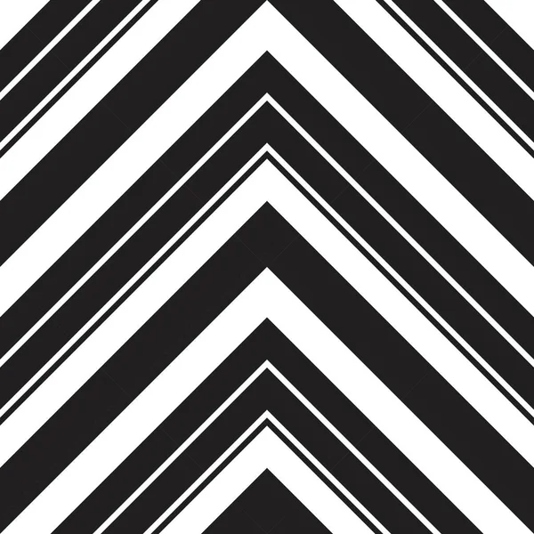 Schwarz Weißer Chevron Diagonal Gestreifter Nahtloser Musterhintergrund Für Modetextilien Grafiken — Stockvektor
