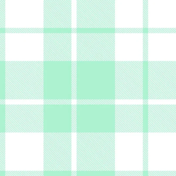 Plaid Verde Cuadros Tartán Patrón Sin Costura Adecuado Para Textiles — Vector de stock