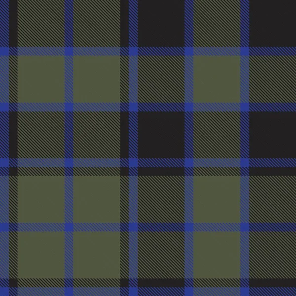 Green Plaid Geruit Tartan Naadloos Patroon Geschikt Voor Mode Textiel — Stockvector