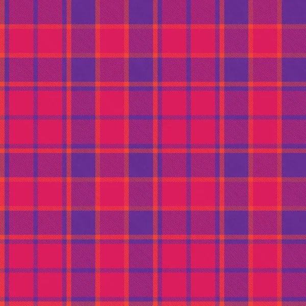 Plaid Púrpura Cuadros Tartán Patrón Sin Costura Adecuado Para Textiles — Vector de stock