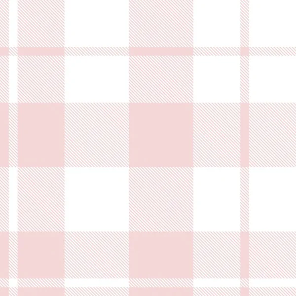 Plaid Rosa Cuadros Tartán Patrón Sin Costura Adecuado Para Textiles — Vector de stock