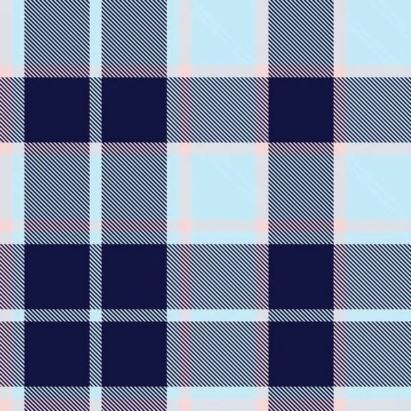 Różowy Granatowy Plaid Kratkę Tartan Bezszwowy Wzór Nadaje Się Mody — Wektor stockowy