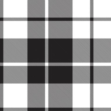 Siyah ve beyaz ekoseli, kareli, ekose desenli moda tekstil ve grafikleri için uygun.