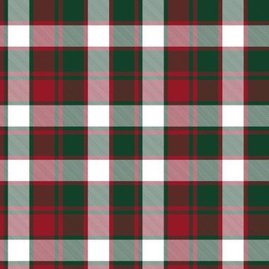 Moda tekstil ve grafikleri için uygun Noel ekoseli, ekoseli, ekoseli, ekose desenli