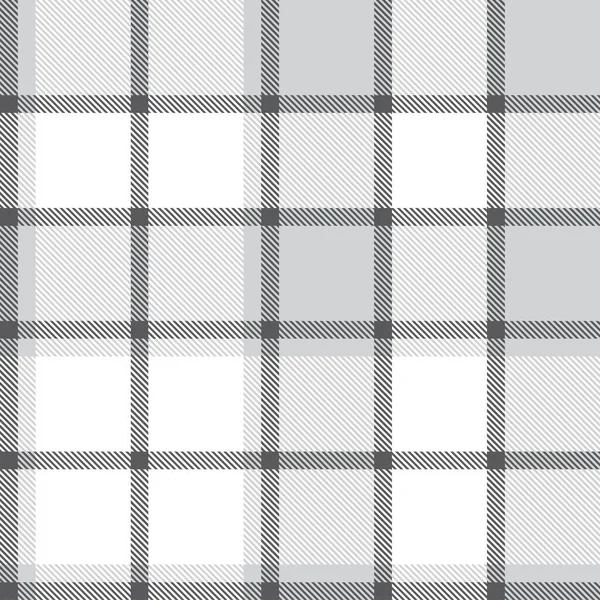 Plaid Blanco Cuadros Tartán Patrón Sin Costura Adecuado Para Textiles — Archivo Imágenes Vectoriales