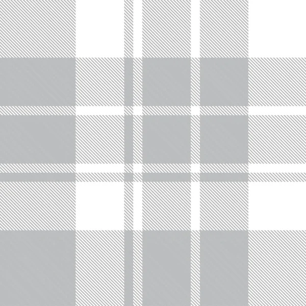 Plaid Blanc Carreaux Motif Tartan Sans Couture Adapté Aux Textiles — Image vectorielle