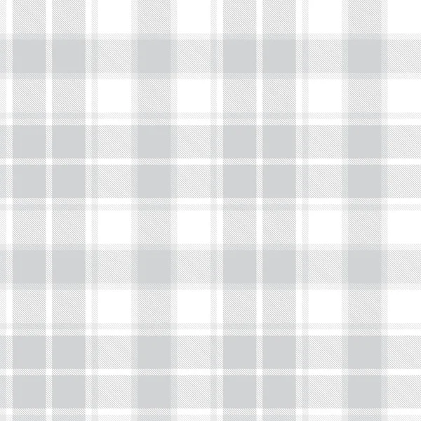 Xadrez Branco Xadrez Tartan Padrão Sem Costura Adequado Para Têxteis — Vetor de Stock