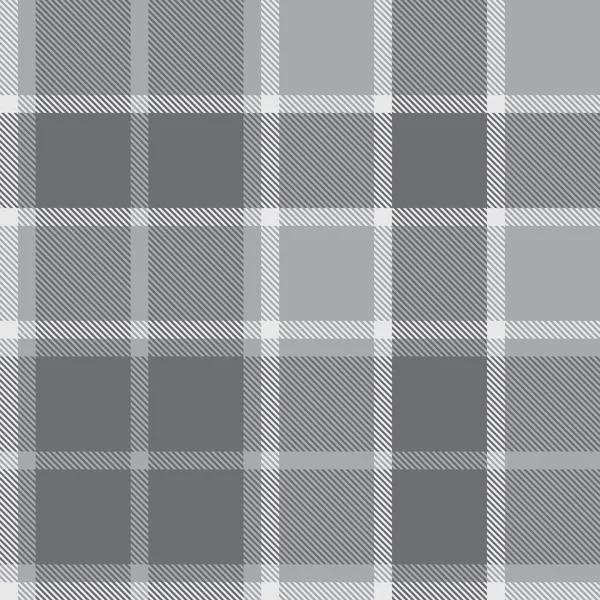 Grey Plaid Kostkovaný Tartan Bezešvý Vzor Vhodný Pro Módní Textil — Stockový vektor