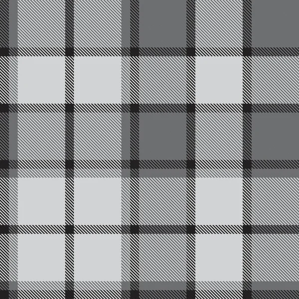 Plaid Gris Cuadros Tartán Patrón Sin Costura Adecuado Para Textiles — Archivo Imágenes Vectoriales