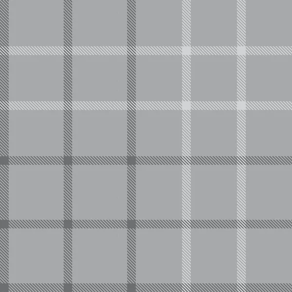 Grey Plaid Geruit Tartan Naadloos Patroon Geschikt Voor Mode Textiel — Stockvector
