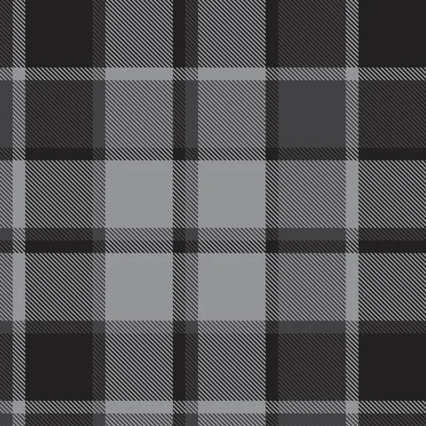 Gris Plaid Carreaux Motif Tartan Sans Couture Adapté Aux Textiles — Image vectorielle