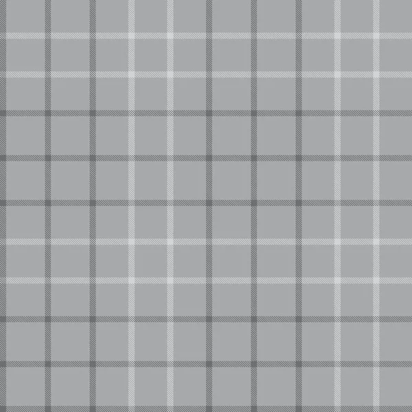 Plaid Gris Cuadros Tartán Patrón Sin Costura Adecuado Para Textiles — Archivo Imágenes Vectoriales