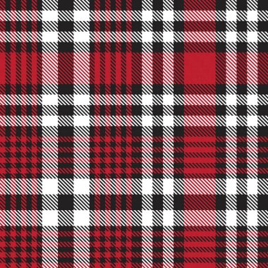 Kırmızı Glen Ekose desenli, moda tekstil ve grafikleri için uygun.