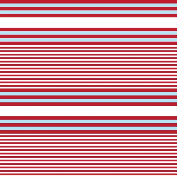 Red Horizontal Striped Seamless Pattern Background 그래픽 — 스톡 벡터