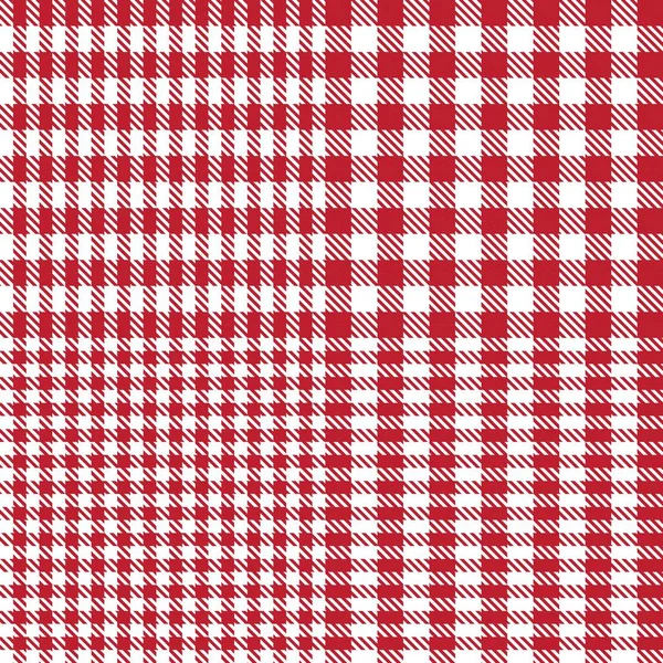 Red Glen Plaid Texture Modello Senza Cuciture Adatto Tessuti Moda — Vettoriale Stock